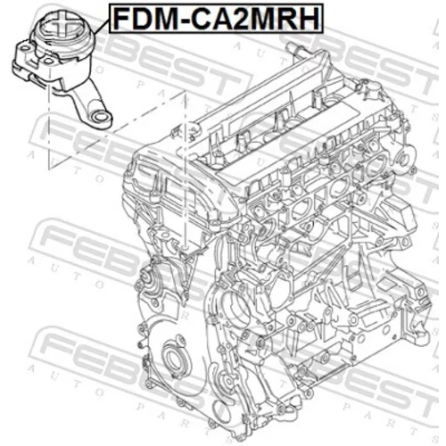 Uloženie motora FEBEST FDM-CA2MRH - obr. 1