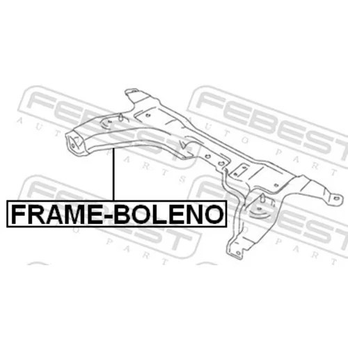 Teleso nápravy FEBEST FRAME-BOLENO - obr. 1