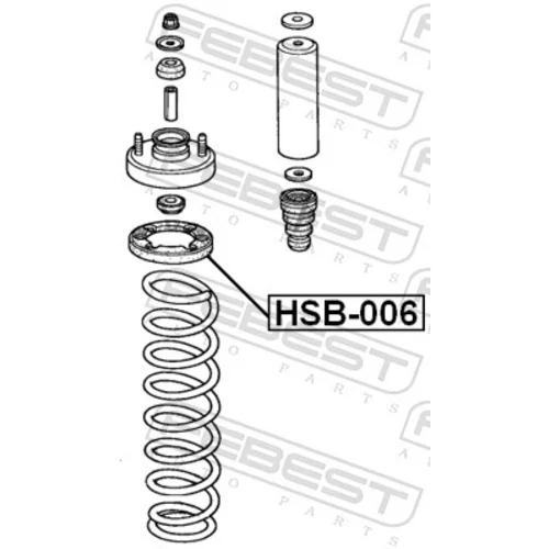 Tanier pružiny FEBEST HSB-006 - obr. 1