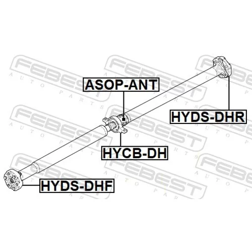 Kĺb pozdĺžneho hriadeľa FEBEST HYDS-DHR - obr. 1