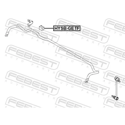Uloženie priečneho stabilizátora FEBEST HYSB-GETF - obr. 1