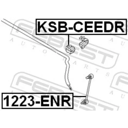 Uloženie priečneho stabilizátora FEBEST KSB-CEEDR - obr. 1