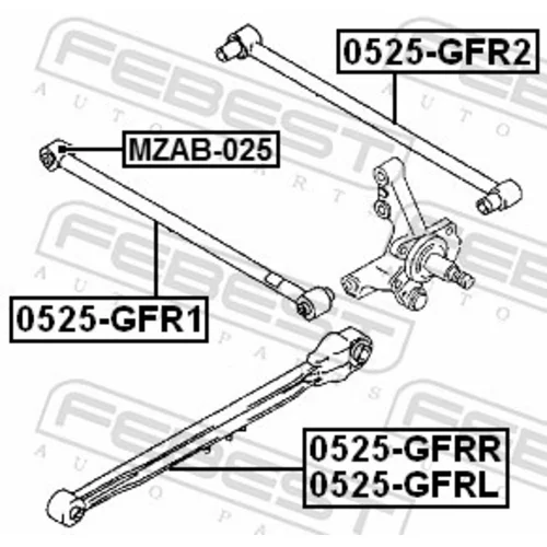 Uloženie riadenia FEBEST MZAB-025 - obr. 1