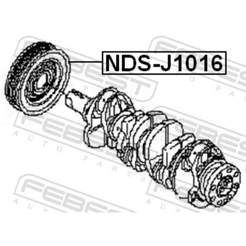 Remenica kľukového hriadeľa FEBEST NDS-J1016 - obr. 1