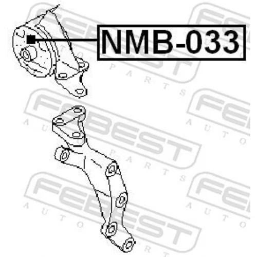 Uloženie motora NMB-033 /FEBEST/ - obr. 1