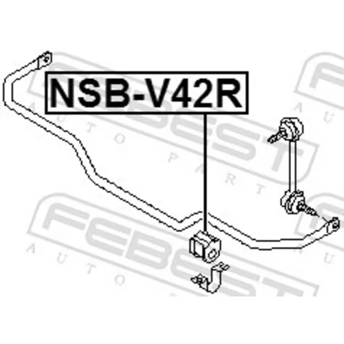 Uloženie priečneho stabilizátora FEBEST NSB-V42R - obr. 1