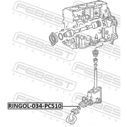 Tesnenie olejového sitka FEBEST RINGOL-034-PCS10 - obr. 1