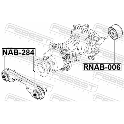 Uloženie, diferenciál RNAB-006 /FEBEST/ - obr. 1