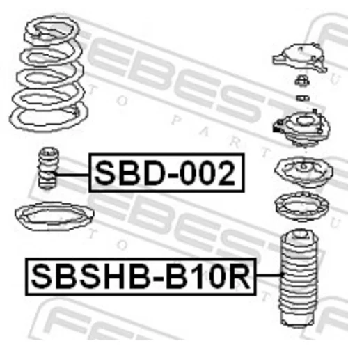 Doraz odpruženia FEBEST SBD-002 - obr. 1