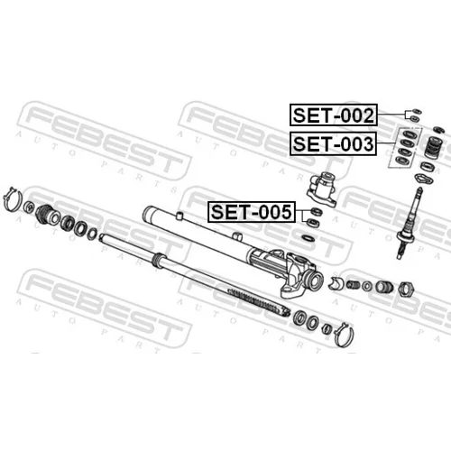 Sada na opravu prevodovky riadenia FEBEST SET-005 - obr. 1