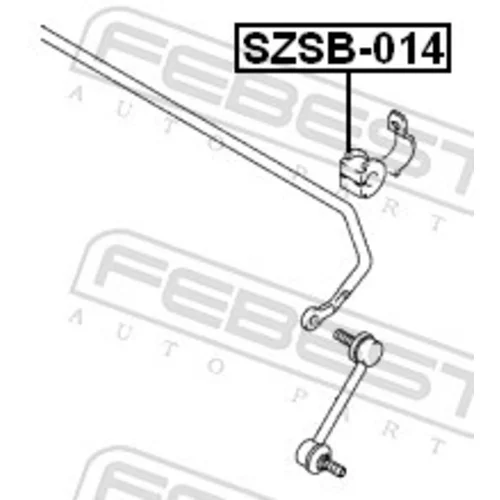 Uloženie priečneho stabilizátora SZSB-014 /FEBEST/ - obr. 1