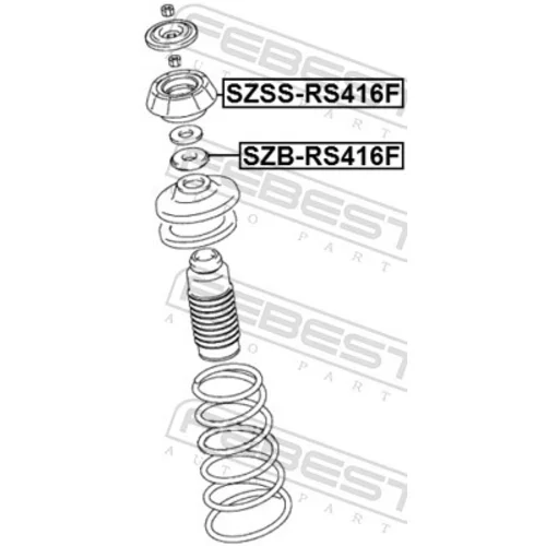 Ložisko pružnej vzpery FEBEST SZSS-RS416F - obr. 1