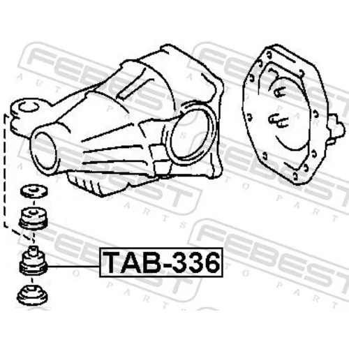 Uloženie, diferenciál FEBEST TAB-336 - obr. 1