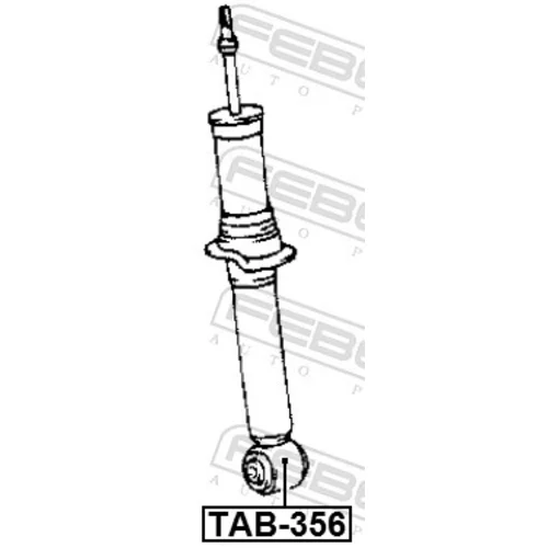 Puzdro, tlmič FEBEST TAB-356 - obr. 1