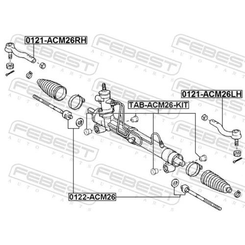 Uloženie prevodovky riadenia FEBEST TAB-ACM26-KIT - obr. 1