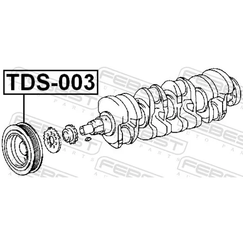 Remenica kľukového hriadeľa FEBEST TDS-003 - obr. 1