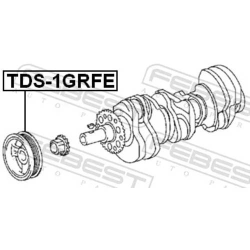 Remenica kľukového hriadeľa FEBEST TDS-1GRFE - obr. 1