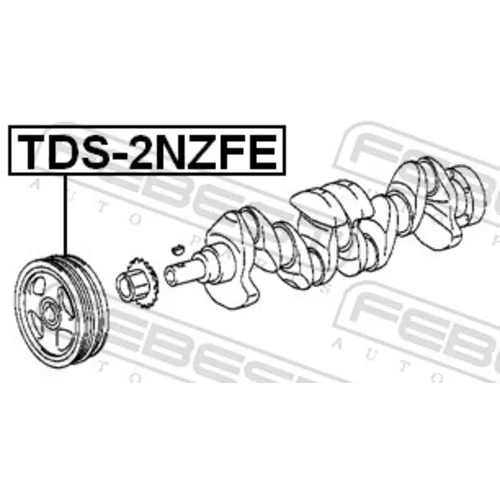 Remenica kľukového hriadeľa FEBEST TDS-2NZFE - obr. 1