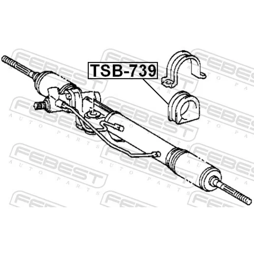 Uloženie prevodovky riadenia FEBEST TSB-739 - obr. 1