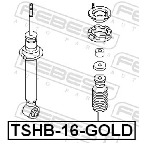 Ochranná sada tlmiča proti prachu FEBEST TSHB-16-GOLD - obr. 1