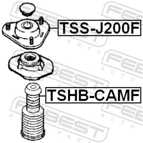 Ložisko pružnej vzpery FEBEST TSS-J200F - obr. 1