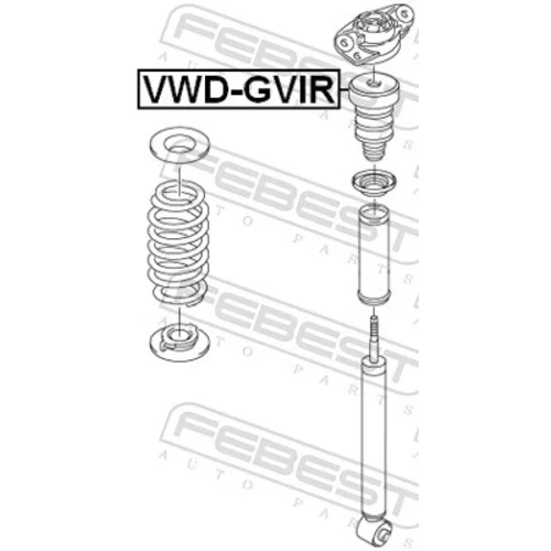 Doraz odpruženia FEBEST VWD-GVIR - obr. 1