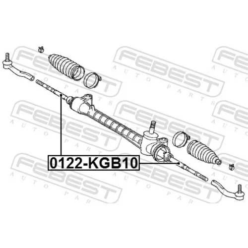 Axiálny čap tiahla riadenia FEBEST 0122-KGB10 - obr. 1