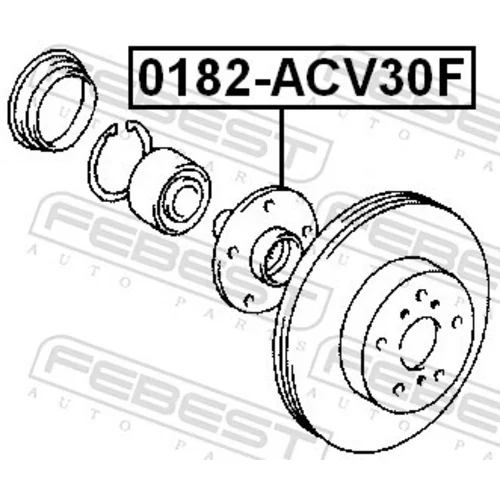 Náboj kolesa FEBEST 0182-ACV30F - obr. 1