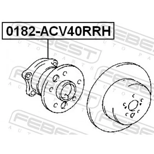 Náboj kolesa 0182-ACV40RRH /FEBEST/ - obr. 1