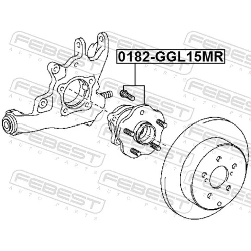 Náboj kolesa FEBEST 0182-GGL15MR - obr. 1