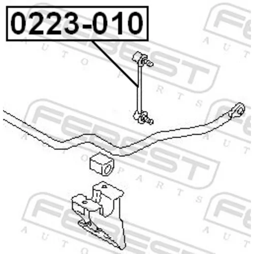 Tyč/Vzpera stabilizátora FEBEST 0223-010 - obr. 1