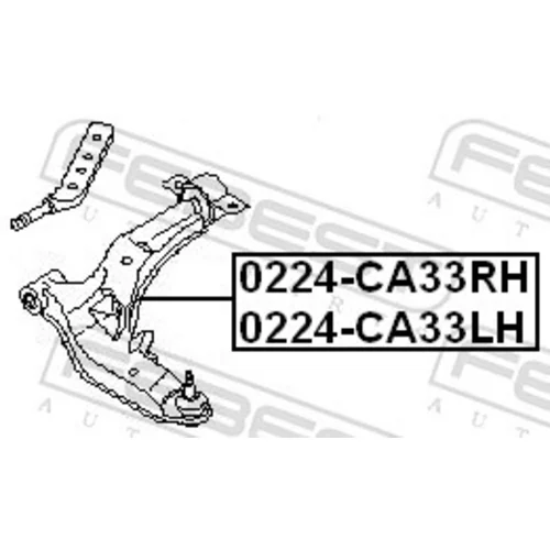 Rameno zavesenia kolies FEBEST 0224-CA33LH - obr. 1