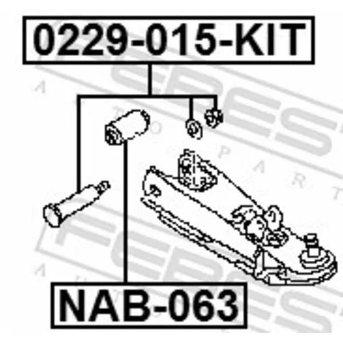 Súprava skrutiek na korekciu odklonu kolesa FEBEST 0229-015-KIT - obr. 1