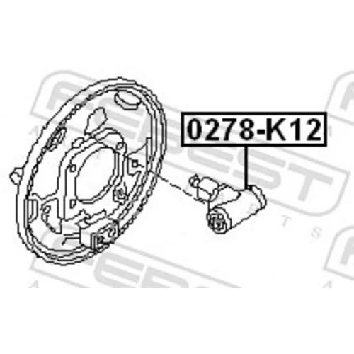 Brzdový valček kolesa FEBEST 0278-K12 - obr. 1