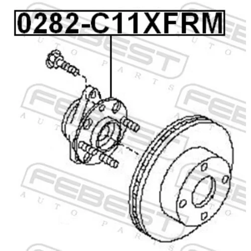 Náboj kolesa FEBEST 0282-C11XFRM - obr. 1