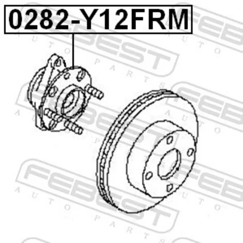 Náboj kolesa FEBEST 0282-Y12FRM - obr. 1