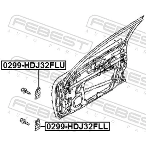 Záves dverí FEBEST 0299-HDJ32FLL - obr. 1