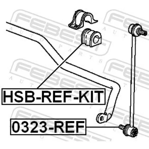 Tyč/Vzpera stabilizátora 0323-REF /FEBEST/ - obr. 1