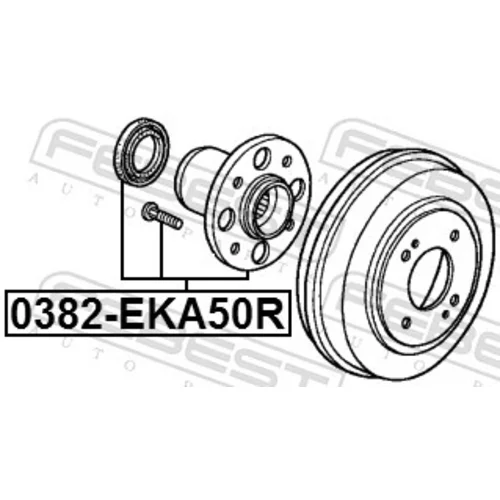 Náboj kolesa FEBEST 0382-EKA50R - obr. 1