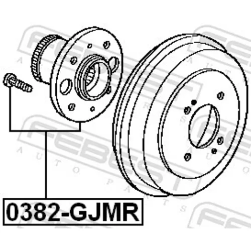 Náboj kolesa FEBEST 0382-GJMR - obr. 1