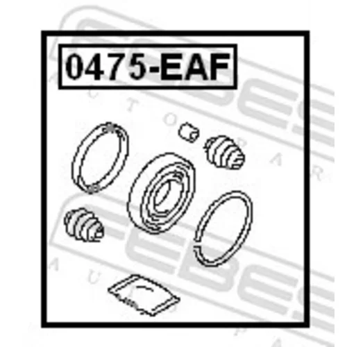 Opravná sada brzdového strmeňa FEBEST 0475-EAF - obr. 1