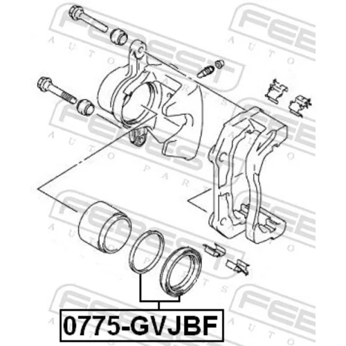 Opravná sada brzdového strmeňa FEBEST 0775-GVJBF - obr. 1