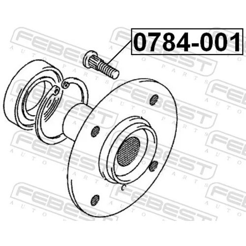 Čap kolesa FEBEST 0784-001 - obr. 1