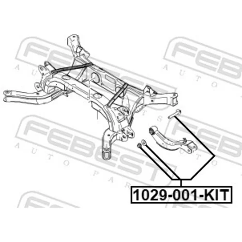 Súprava skrutiek na korekciu odklonu kolesa FEBEST 1029-001-KIT - obr. 1