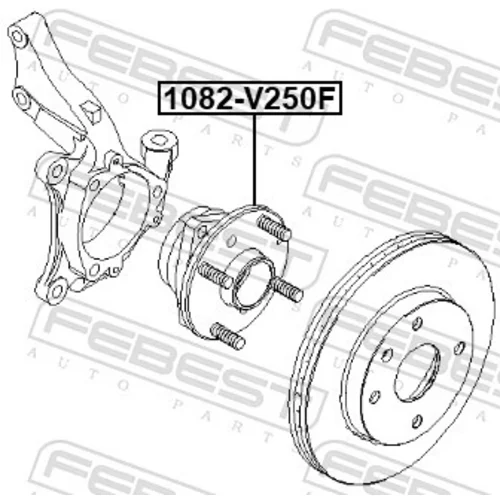 Náboj kolesa FEBEST 1082-V250F - obr. 1