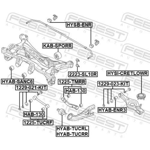 Rameno zavesenia kolies FEBEST 1225-TMRR - obr. 1