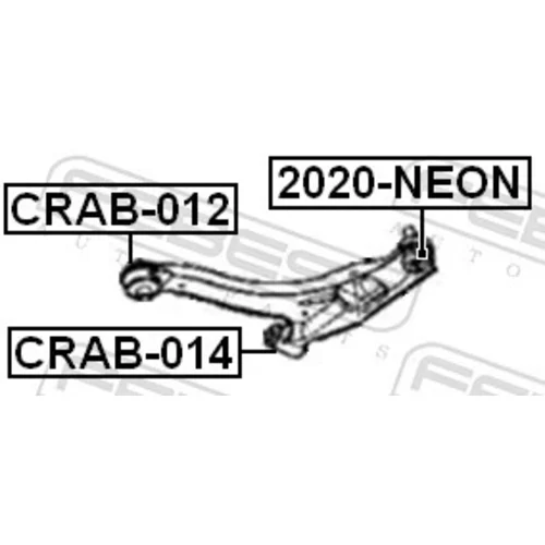 Zvislý/nosný čap FEBEST 2020-NEON - obr. 1