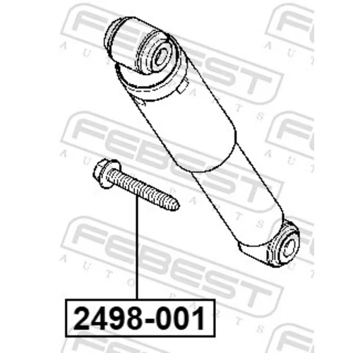 Upevňovacie čapy stabilizátora FEBEST 2498-001 - obr. 1