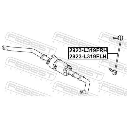 Tyč/Vzpera stabilizátora FEBEST 2923-L319FRH - obr. 1