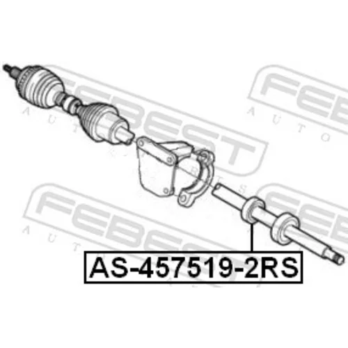 Ložisko hnacieho hriadeľa AS-457519-2RS /FEBEST/ - obr. 1